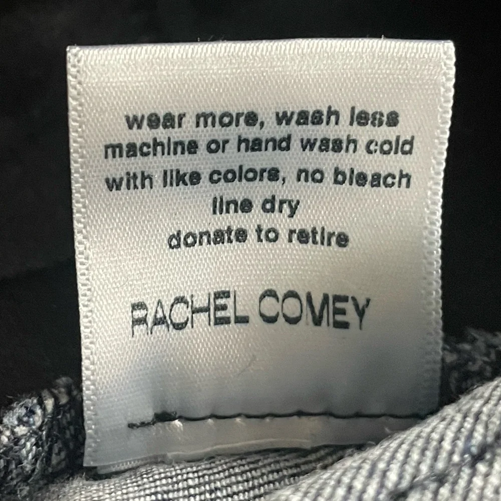 Rachel Comey Straight Leg Jeans, dark wash, high rise, cotton w/stretch, sz8 - Picture 8 of 13